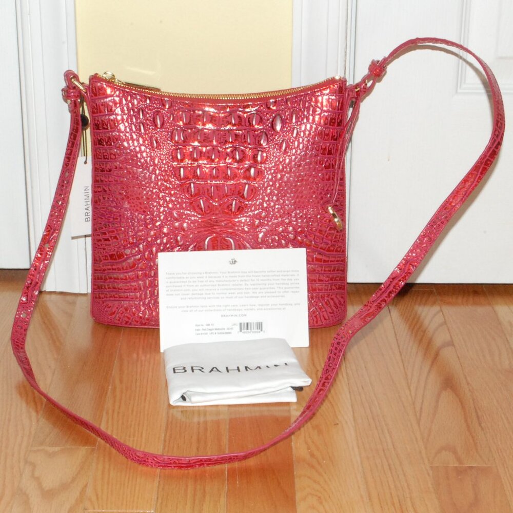 NWT - Brahmin Katie Red Dragon Melbourne Crossbody